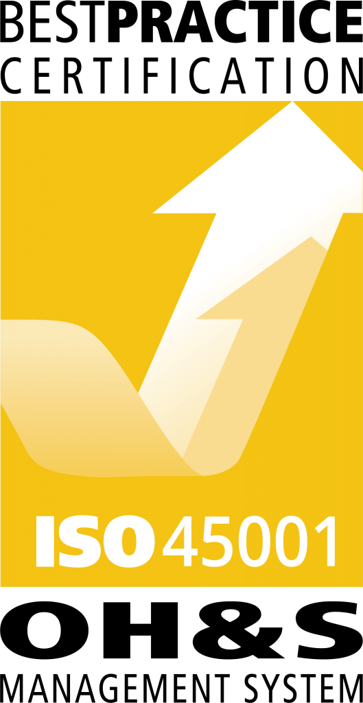 ISO 45001 OH&S Management System accreditation logo