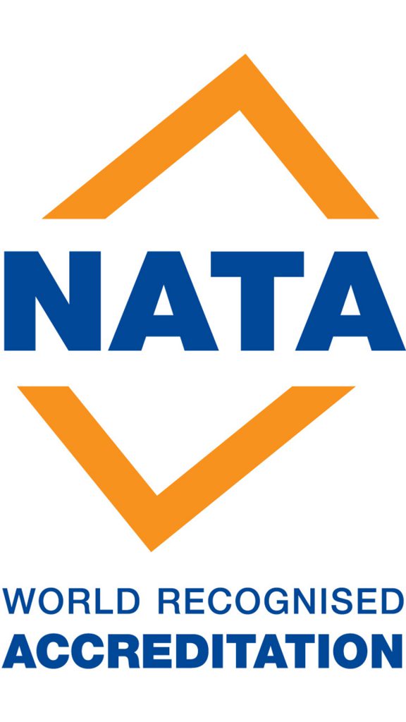 NATA accreditation logo.