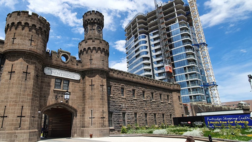 HSE installed fixed rail for facade cleaning at the Adina Pentridge Apartments, Melbourne.
