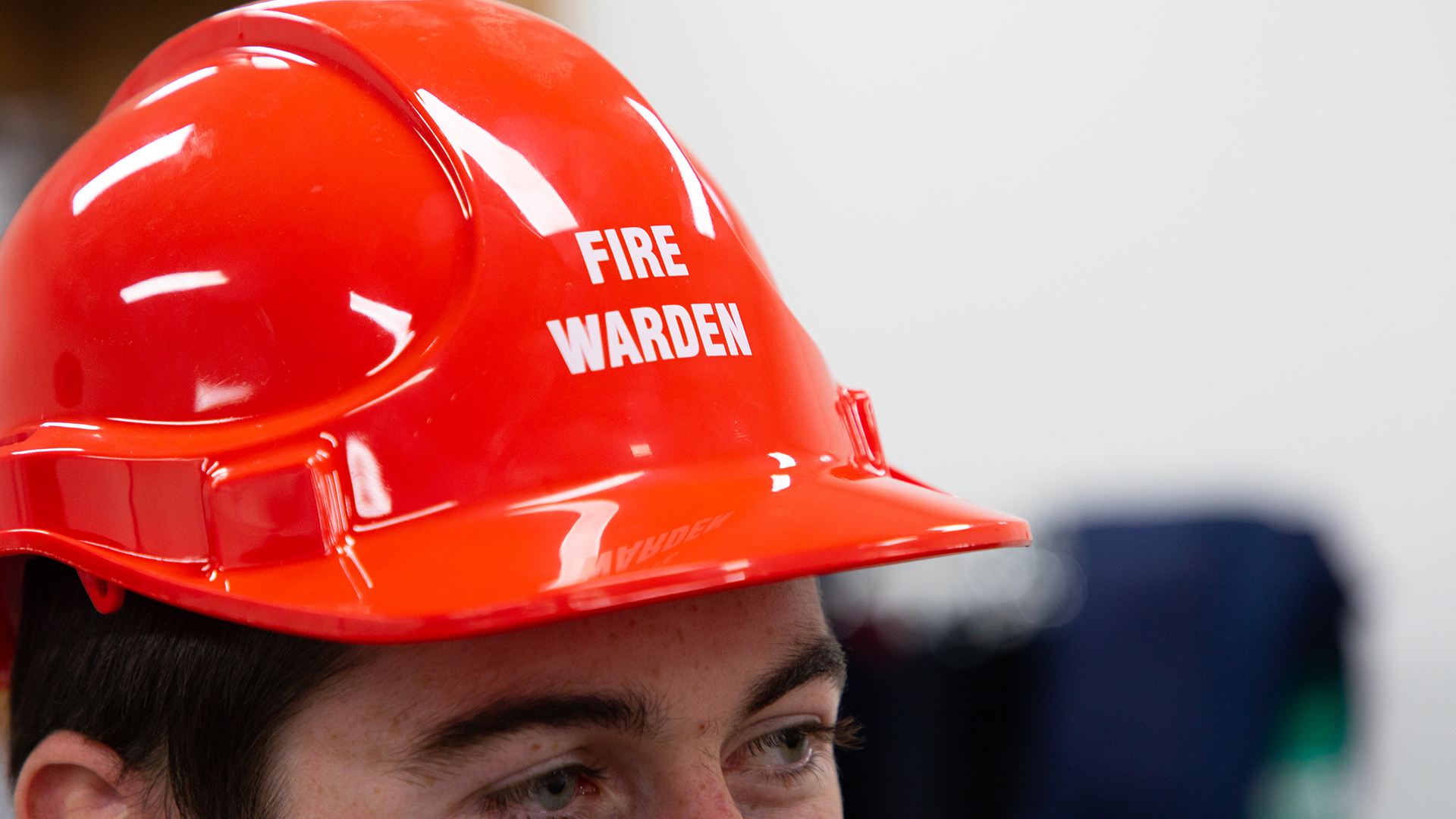 Fire warden hat.